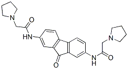 CAS 登录号：64953-57-7， N,N'-(9-氧代-9H-芴-2,7-二基)二[1-吡咯烷乙酰胺]