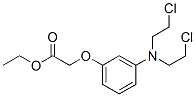 CAS 登录号：64976-95-0， 2-[3-[二(2-氯乙基)氨基]苯氧基]乙酸乙酯
