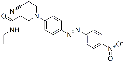 CAS 登录号：65000-33-1， 3-[(2-氰基乙基)[4-[(4-硝基苯基)偶氮]苯基]氨基]-N-乙基丙酰胺