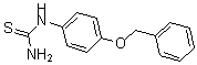 结构式 CAS# 65069-53-6, N-[4-(苯基甲氧基)苯基]-硫脲