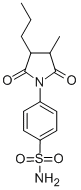 CAS 登录号：65116-24-7， 4-(2,5-二氧代-3-甲基-4-丙基-1-吡咯烷基)苯磺酰胺