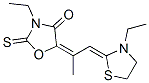 CAS 登录号：65122-01-2， 3-乙基-5-[2-(3-乙基噻唑烷-2-亚基)-1-甲基乙亚基]-2-硫代恶唑烷-4-酮