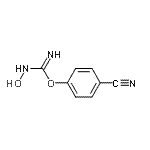 CAS 登录号：651306-31-9， 4-氰基苯基N-羟基氨基亚胺酸酯