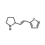 CAS 登录号：651314-30-6， 5-[(E)-2-(2-吡咯烷基)乙烯基]-1,2-恶唑