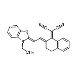 CAS 登录号：65155-84-2， [(2E)-2-[(2Z)-2-(3-乙基-1,3-苯并噻唑-2(3H)-亚基)亚乙基]-3,4-二氢-1(2H)-萘亚基]丙二腈
