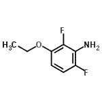 结构式 CAS# 651734-64-4, 3-乙氧基-2,6-二氟-苯胺
