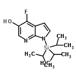 CAS 登录号：651744-22-8， 4-氟-1-(三异丙基硅烷基)-1H-吡咯并[2,3-b]吡啶-5-醇