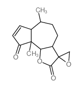 CAS 登录号：65179-88-6， (3R,3abeta)-4,5,6,6abeta,9A,9bbeta-六氢-6alpha,9aalpha-二甲基螺[薁并[4,5-b]呋喃-3(2H),2'-环氧乙烷]-2,9(3aH)-二酮