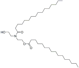 CAS 登录号：65186-10-9， 2-[(2-羟基乙基)(1-氧代十六烷基)氨基]乙基棕榈酸酯