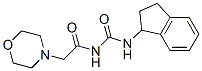 CAS 登录号：6520-73-6， 1-(吗啉基乙酰基)-3-(茚满-1-基)脲