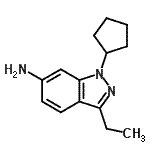CAS 登录号：652158-88-8， 1-环戊基-3-乙基-1H-吲唑-6-胺