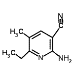 CAS 登录号：65242-16-2， 2-氨基-6-乙基-5-甲基烟腈