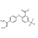 CAS 登录号：652965-53-2， N'-羟基-4-[2-硝基-4-(三氟甲基)苯氧基]苯甲脒