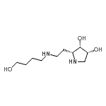 CAS 登录号：653571-03-0， (2R,3S,4R)-2-{2-[(4-羟基丁基)氨基]乙基}-3,4-吡咯烷二醇