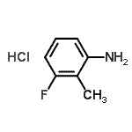 CAS 登录号：654-20-6， 3-氟-2-甲基苯胺盐酸盐(1:1)
