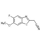 CAS 登录号：654063-28-2， (5-氟-6-甲氧基-1,3-苯并噻唑-2-基)乙腈
