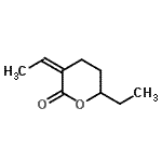 CAS 登录号：654085-54-8， (3Z)-6-乙基-3-亚乙基四氢-2H-吡喃-2-酮