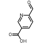 CAS 登录号：6542-47-8， 6-甲酰基烟酸