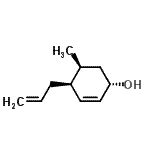 CAS 登录号：654680-85-0， (1S,4S,5S)-4-烯丙基-5-甲基-2-环己烯-1-醇