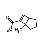 CAS 登录号：65499-93-6， 1-(5-甲基双环[3.2.0]庚-6-烯-6-基)乙酮