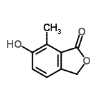 CAS 登录号：6553-26-0， 6-羟基-7-甲基-2-苯并呋喃-1(3H)-酮