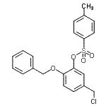 CAS 登录号：65615-25-0， 2-(苄氧基)-5-(氯甲基)苯基4-甲基苯磺酸酯