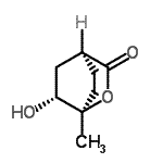 CAS 登录号：656242-13-6， (1R,4S,6R)-6-羟基-1-甲基-2-氧杂双环[2.2.2]辛烷-3-酮