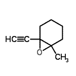 CAS 登录号：65691-68-1， 1-乙炔基-6-甲基-7-氧杂双环[4.1.0]庚烷