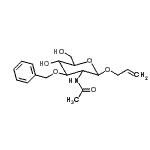 CAS 登录号：65730-00-9， 烯丙基2-乙酰氨基-3-O-苄基-2-脱氧吡喃己糖苷
