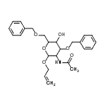 CAS 登录号：65730-02-1， 烯丙基2-乙酰氨基-3,6-二-O-苄基-2-脱氧吡喃己糖苷