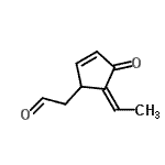 CAS 登录号：657390-27-7， [(5Z)-5-亚乙基-4-氧代-2-环戊烯-1-基]乙醛