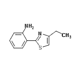 CAS 登录号：658076-26-7， 2-(4-乙基-1,3-噻唑-2-基)苯胺