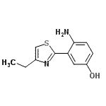 CAS 登录号：658076-59-6， 4-氨基-3-(4-乙基-1,3-噻唑-2-基)苯酚