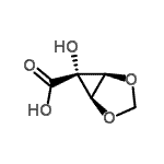 CAS 登录号：65842-61-7， (1R,5S,6r)-6-羟基-2,4-二氧杂双环[3.1.0]己烷-6-羧酸
