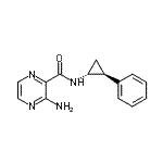 CAS 登录号：658683-92-2， 3-氨基-N-[(1R,2S)-2-苯基环丙基]-2-吡嗪甲酰胺
