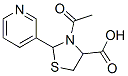CAS 登录号:65897-42-9, 3-乙酰基-2-吡啶-3-基噻唑烷-4-羧酸