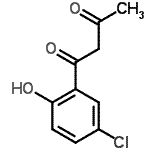 CAS 登录号：65897-66-7， 1-(5-氯-2-羟基苯基)-1,3-丁烷二酮
