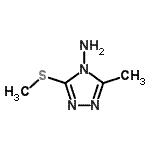 CAS 登录号：65901-92-0， 3-甲基-5-(甲硫基)-4H-1,2,4-三唑-4-胺