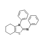 CAS 登录号：65913-06-6， N,3-二苯基-4,5,6,7-四氢-1,3-苯并噻唑-2-亚胺