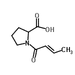 CAS 登录号：65926-62-7， 1-[(E)-丁-2-烯酰基]吡咯烷-2-羧酸