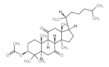 CAS 登录号：6593-12-0， 3beta-(乙酰氧基)-5alpha-羊毛甾烷-7,11-二酮