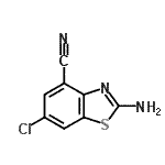 CAS 登录号：65948-26-7， 2-氨基-6-氯-1,3-苯并噻唑-4-甲腈