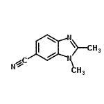 CAS 登录号：6595-25-1， 1,2-二甲基-1H-苯并咪唑-6-甲腈