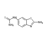 CAS 登录号：659742-87-7， 1-(2-氨基-1,3-苯并噻唑-6-基)硫脲