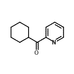 结构式 CAS# 6602-64-8, 环己基(2-吡啶基)甲酮