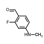 CAS 登录号：660432-45-1， 2-氟-4-(甲基氨基)苯甲醛