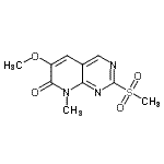 CAS#: 661450-74-4， 6-methoxy-8-methyl-2-methylsulfonyl-pyrido[6,5-d]pyrimidin-7-one