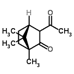 CAS 登录号：661459-81-0， (1R,4R)-3-乙酰基-1,7,7-三甲基双环[2.2.1]庚烷-2-酮