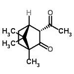 CAS 登录号：661459-82-1， (1R,3R,4R)-3-乙酰基-1,7,7-三甲基双环[2.2.1]庚烷-2-酮