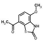 CAS 登录号：662111-32-2， 7-乙酰基-4-甲氧基-1,3-苯并噻唑-2(3H)-酮
